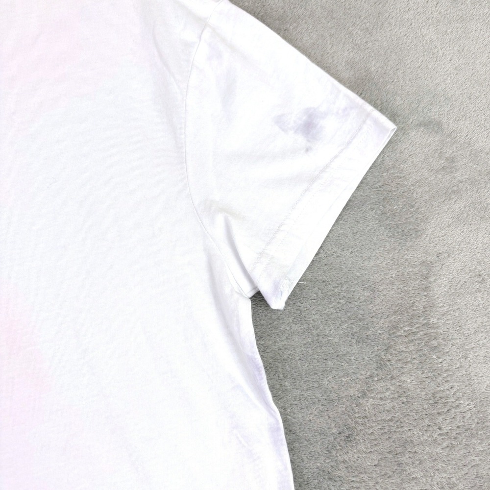 Calme by Johnny Was XS White Light Tie Dye Short Sleeve Boxy Crewneck T-Shirt - Picture 4 of 10